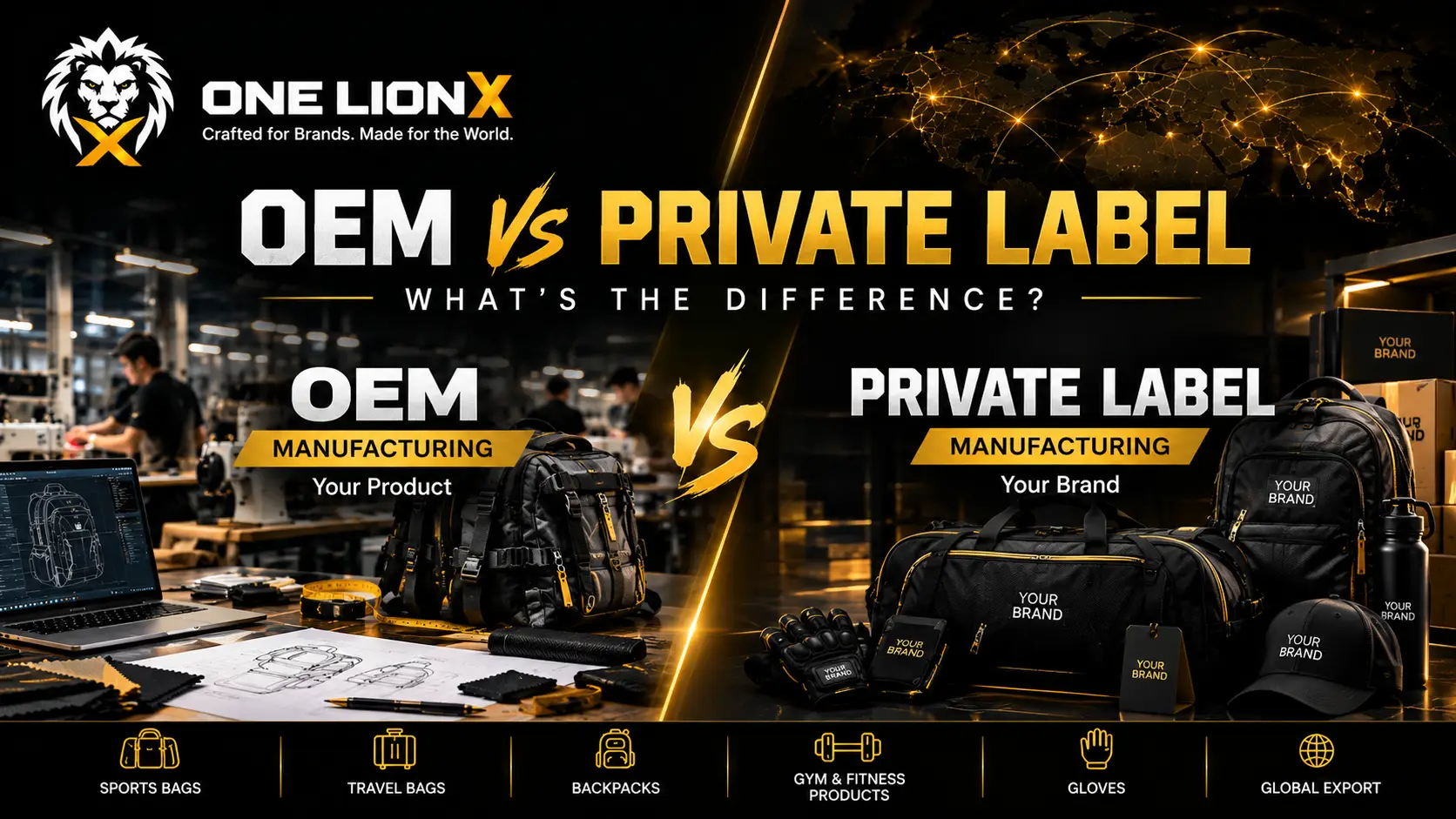 OEM vs private label manufacturing for global brands